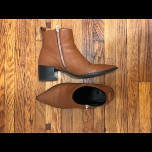 Everlane Boss Boots 7.5 Cognac/Brown